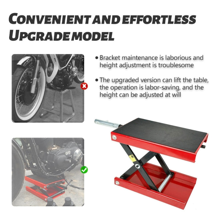 500KG 1100LBS Center Scissor Lift Suitable For Motor Bicycle ATV Work Stand - Motorcycle Maintenance Tools by buy2fix | Online Shopping UK | buy2fix