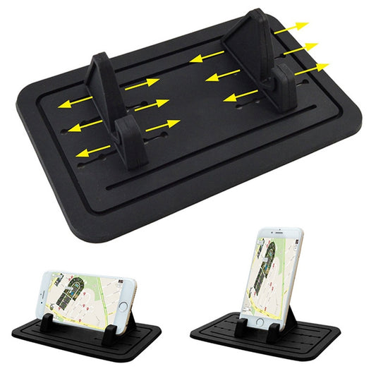 G01 Car Phone Holder Silicone Pad Center Console Tablet Holder(Black) - Universal Car Holders by buy2fix | Online Shopping UK | buy2fix
