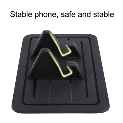 G01 Car Phone Holder Silicone Pad Center Console Tablet Holder(Black) - Universal Car Holders by buy2fix | Online Shopping UK | buy2fix
