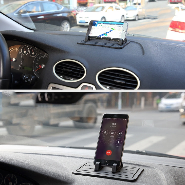 G01 Car Phone Holder Silicone Pad Center Console Tablet Holder(Black) - Universal Car Holders by buy2fix | Online Shopping UK | buy2fix