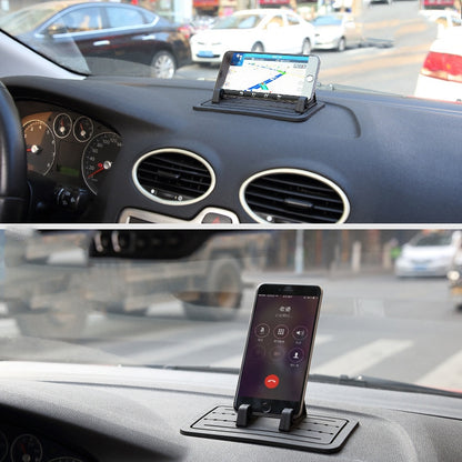 G01 Car Phone Holder Silicone Pad Center Console Tablet Holder(Black) - Universal Car Holders by buy2fix | Online Shopping UK | buy2fix