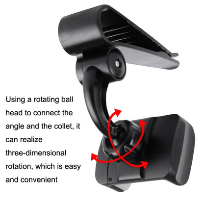 Car Sun Visor Bracket Car Mobile Phone Buckle Holder(Red) - Universal Car Holders by buy2fix | Online Shopping UK | buy2fix