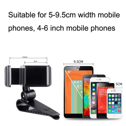 Car Sun Visor Bracket Car Mobile Phone Buckle Holder(Red) - Universal Car Holders by buy2fix | Online Shopping UK | buy2fix