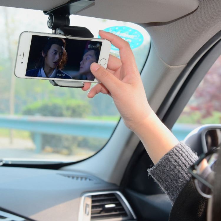 Car Sun Visor Bracket Car Mobile Phone Buckle Holder(Red) - Universal Car Holders by buy2fix | Online Shopping UK | buy2fix