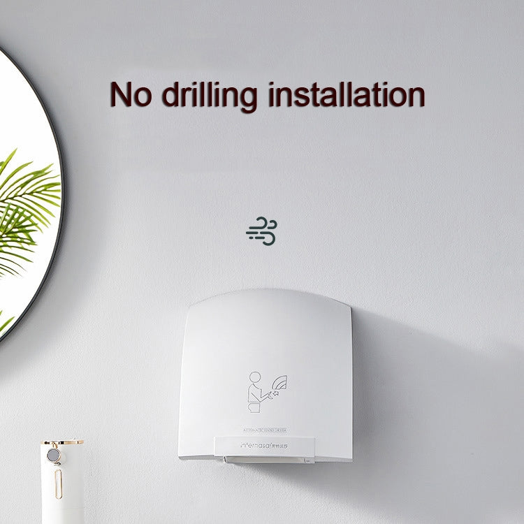 Interhasa 220V Automatic Electric Hand Dryer Mini  Induction Hand Drying Machine,Style: Single Hot,CN Plug - Dryers & Accessories by buy2fix | Online Shopping UK | buy2fix