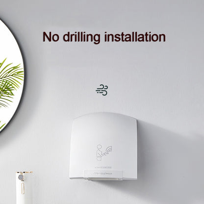 Interhasa 220V Automatic Electric Hand Dryer Mini  Induction Hand Drying Machine,Style: Single Hot,CN Plug - Dryers & Accessories by buy2fix | Online Shopping UK | buy2fix