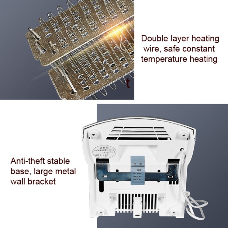 Interhasa  220V 1800W Hot and Cold Switching Electric Hand Dryer,Model: A1002 Gold,CN Plug - Dryers & Accessories by buy2fix | Online Shopping UK | buy2fix