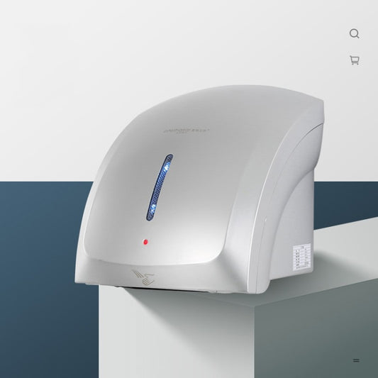 Interhasa  220V 1800W Hot and Cold Switching Electric Hand Dryer,Model: A1002 Silver,CN Plug - Dryers & Accessories by buy2fix | Online Shopping UK | buy2fix