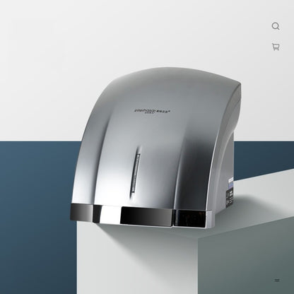 Interhasa  220V 1800W Hot and Cold Switching Electric Hand Dryer,Model: A1003 Silver，CN Plug - Dryers & Accessories by buy2fix | Online Shopping UK | buy2fix