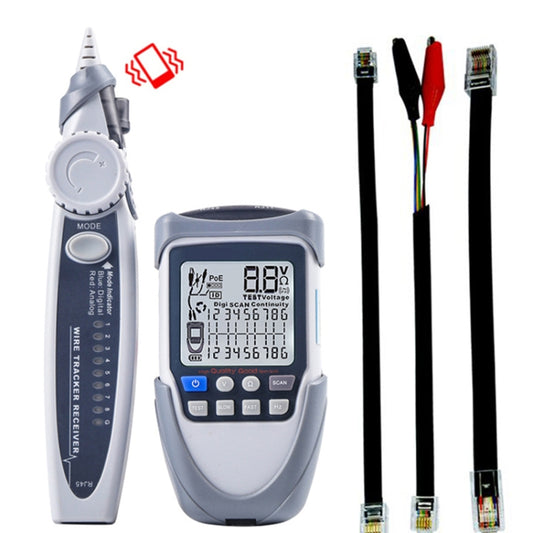 ET613 Network Cable Tester Wire Tracker Battery Voltage POE Test Multi-function Cable Tester - Current & Voltage Tester by buy2fix | Online Shopping UK | buy2fix