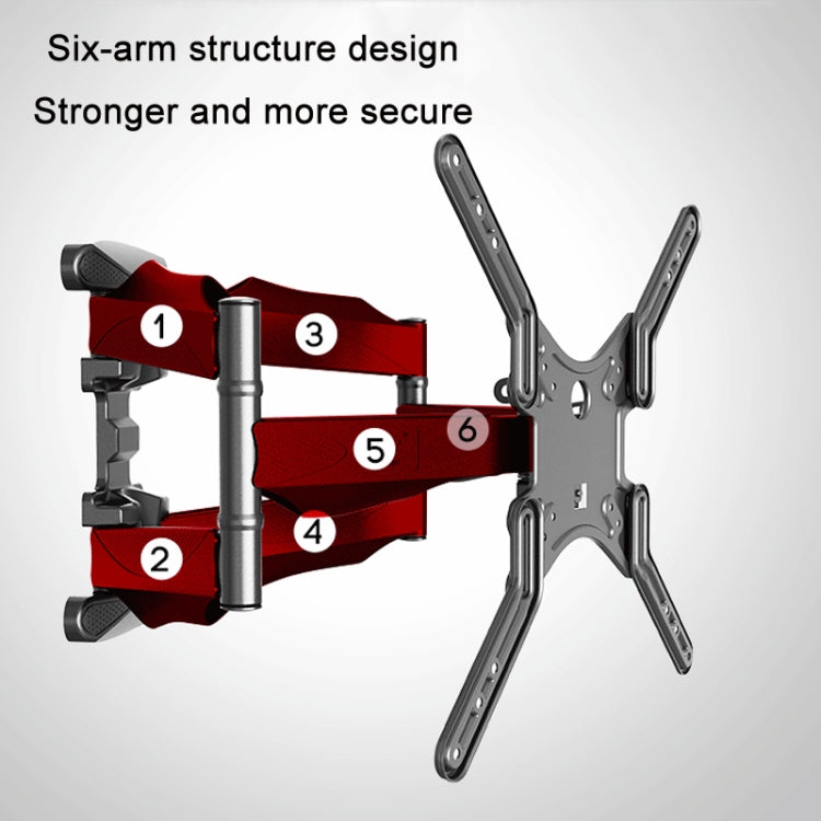 NORTH BAYOU Telescopic Swivel TV Monitor Wall Mount Bracket For 32-52 inch - TV Brackets & Mounts by NORTH BAYOU | Online Shopping UK | buy2fix