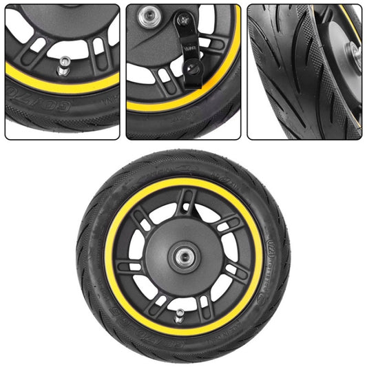 10 inch Electric Scooter Front Wheel Tubeless For Ninebot MAX G30(Yellow) - Accessories & Parts by buy2fix | Online Shopping UK | buy2fix