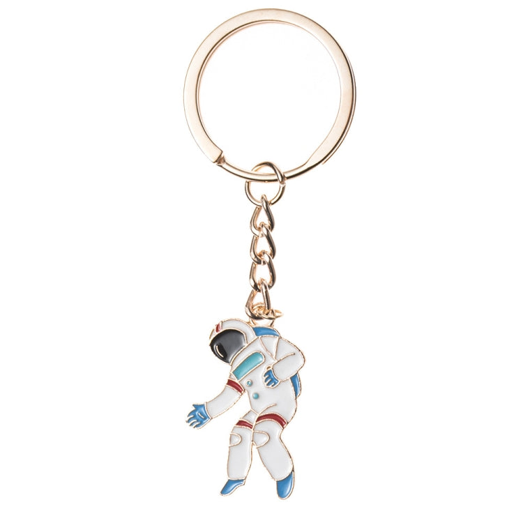 5 PCS Drip Oil Round Keychain Key Ring Bag Pendant(Astronauts) - Key Rings by buy2fix | Online Shopping UK | buy2fix