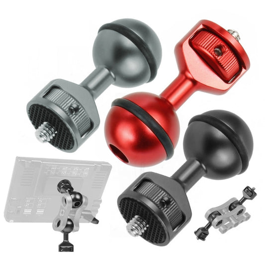 2.5cm Ball Head Clip for Action Camera Underwater Video Camera Light Diving Joint(Red) - Connection Mount by buy2fix | Online Shopping UK | buy2fix