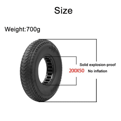 8 inch Hollow Solid Rubber Tire For Xiaomi Scooter, Color: Red - Accessories & Parts by buy2fix | Online Shopping UK | buy2fix