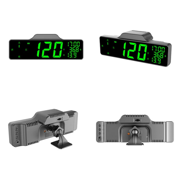 9.0 Inch Screen Car HUD Car Head-up Display Compass Multifunction GPS Speedometer - Head Up Display System by buy2fix | Online Shopping UK | buy2fix