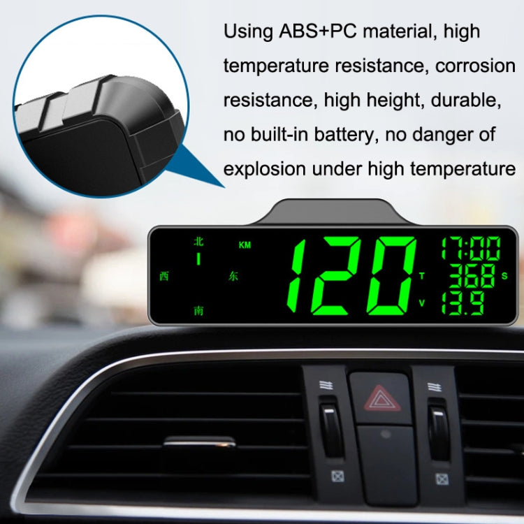 9.0 Inch Screen Car HUD Car Head-up Display Compass Multifunction GPS Speedometer - Head Up Display System by buy2fix | Online Shopping UK | buy2fix