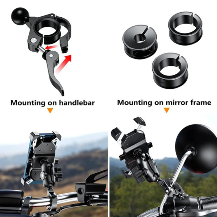 Motorcycle Bicycle Mobile Phone Bracket Fixed Base(17mm Ball Head) - Holder by buy2fix | Online Shopping UK | buy2fix