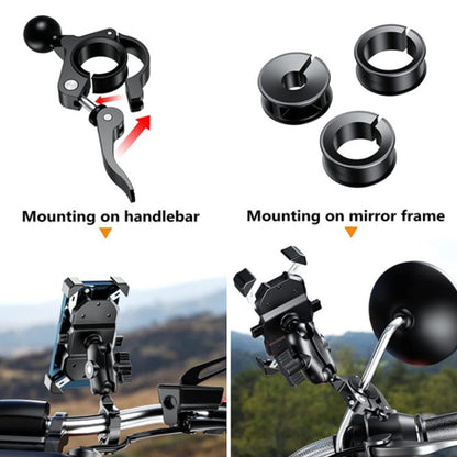 Motorcycle Bicycle Mobile Phone Bracket Fixed Base(17mm Ball Head) - Holder by buy2fix | Online Shopping UK | buy2fix