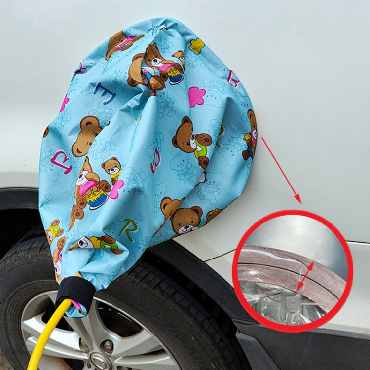 New Energy Vehicle Charging Port Waterproof Protective Cover, Color: Bear Blue - Waterproof Covers by buy2fix | Online Shopping UK | buy2fix