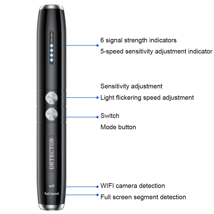 T8 Anti-eavesdropping Anti-candid Camera Infrared Detector - Infrared Detector by buy2fix | Online Shopping UK | buy2fix