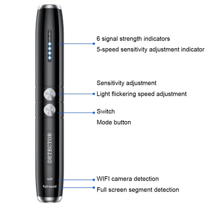 T8 Anti-eavesdropping Anti-candid Camera Infrared Detector - Infrared Detector by buy2fix | Online Shopping UK | buy2fix