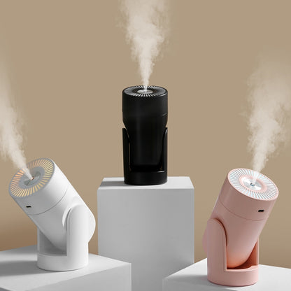 L09 USB Plug-in Rotating Colorful Night Light Humidifier(White) - Air Purifiers & Accessories by buy2fix | Online Shopping UK | buy2fix