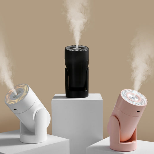 L09 USB Plug-in Rotating Colorful Night Light Humidifier(White) - Air Purifiers & Accessories by buy2fix | Online Shopping UK | buy2fix