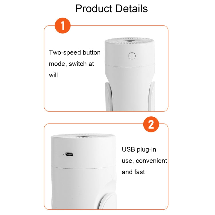 L09 USB Plug-in Rotating Colorful Night Light Humidifier(White) - Air Purifiers & Accessories by buy2fix | Online Shopping UK | buy2fix