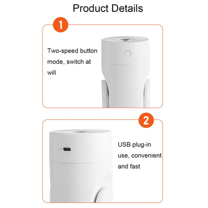L09 USB Plug-in Rotating Colorful Night Light Humidifier(White) - Air Purifiers & Accessories by buy2fix | Online Shopping UK | buy2fix