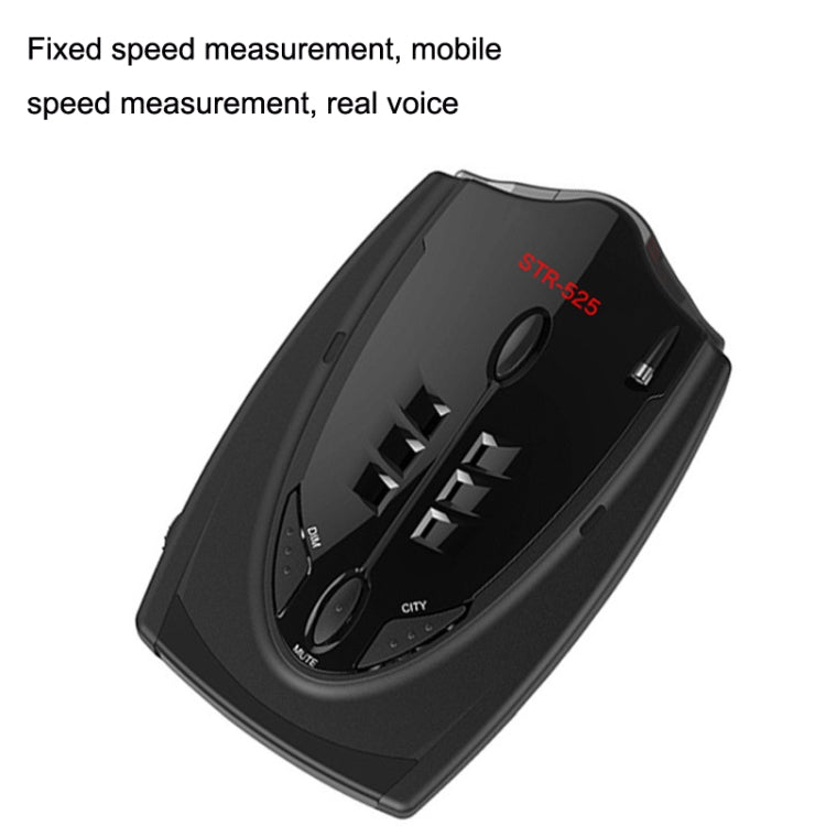 STR-525 Electronic Dog Car Radar Full Frequency Flow Speed Early Warning Device - In Car by buy2fix | Online Shopping UK | buy2fix