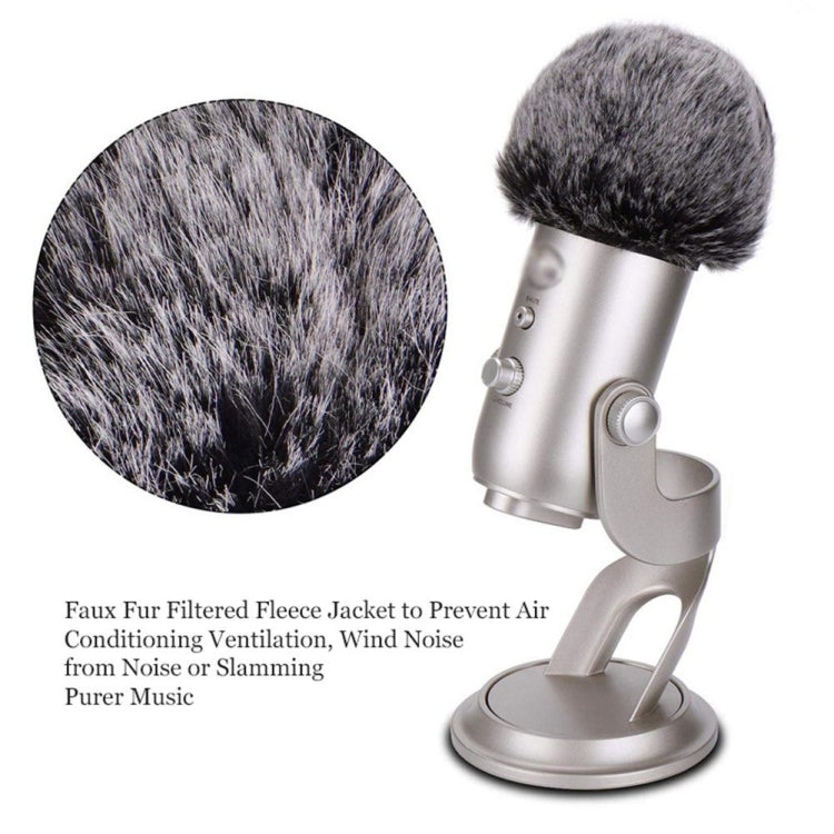 Plush Microphone Cover Windscreen Sleeve Compatible For Blue Yeti Condenser Microphone - Windshield by buy2fix | Online Shopping UK | buy2fix