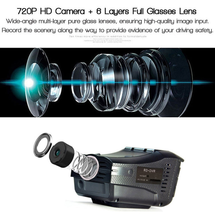 VG3 2 In 1 Electronic Dog Driving Recorder Vehicle Mobile Radar Warning Device by buy2fix