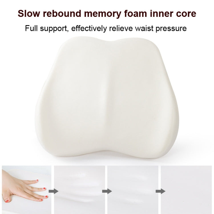 Memory Foam Lumbar Pillow Office Seat Lumbar Cushion(Tibetan) - Cushions & Pillows by buy2fix | Online Shopping UK | buy2fix