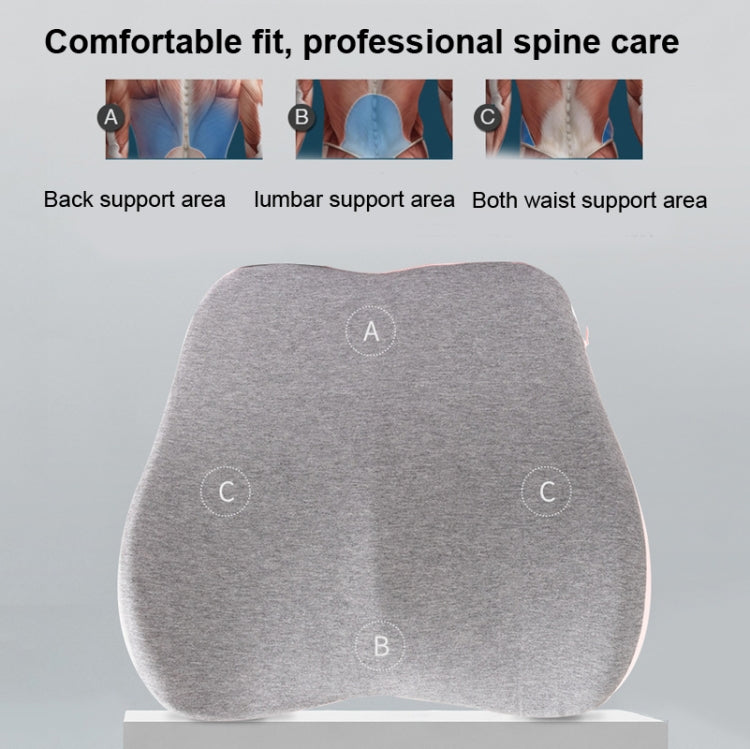 Memory Foam Lumbar Pillow Office Seat Lumbar Cushion(Tibetan) - Cushions & Pillows by buy2fix | Online Shopping UK | buy2fix