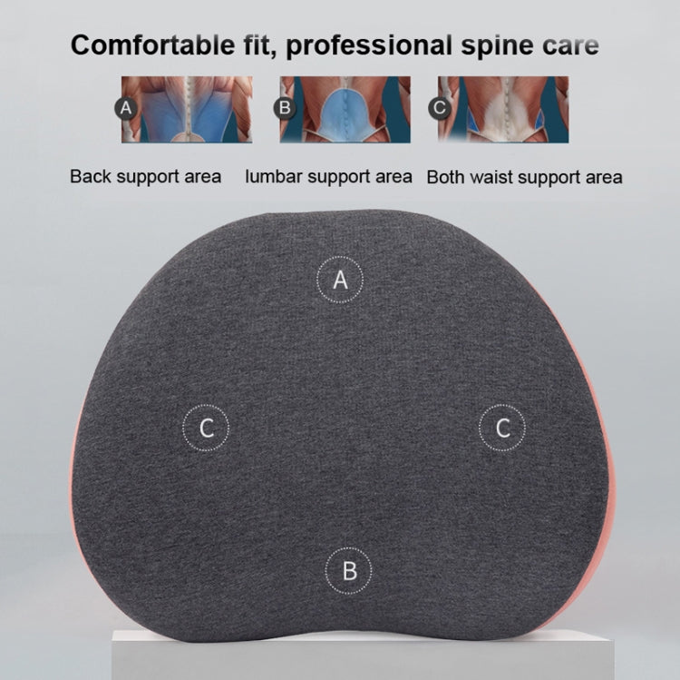 Office Memory Foam Waist Support Cushion Waist Support Pillow(Lotus Pink) - Cushions & Pillows by buy2fix | Online Shopping UK | buy2fix