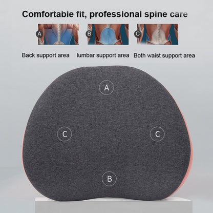 Office Memory Foam Waist Support Cushion Waist Support Pillow(Lotus Pink) - Cushions & Pillows by buy2fix | Online Shopping UK | buy2fix