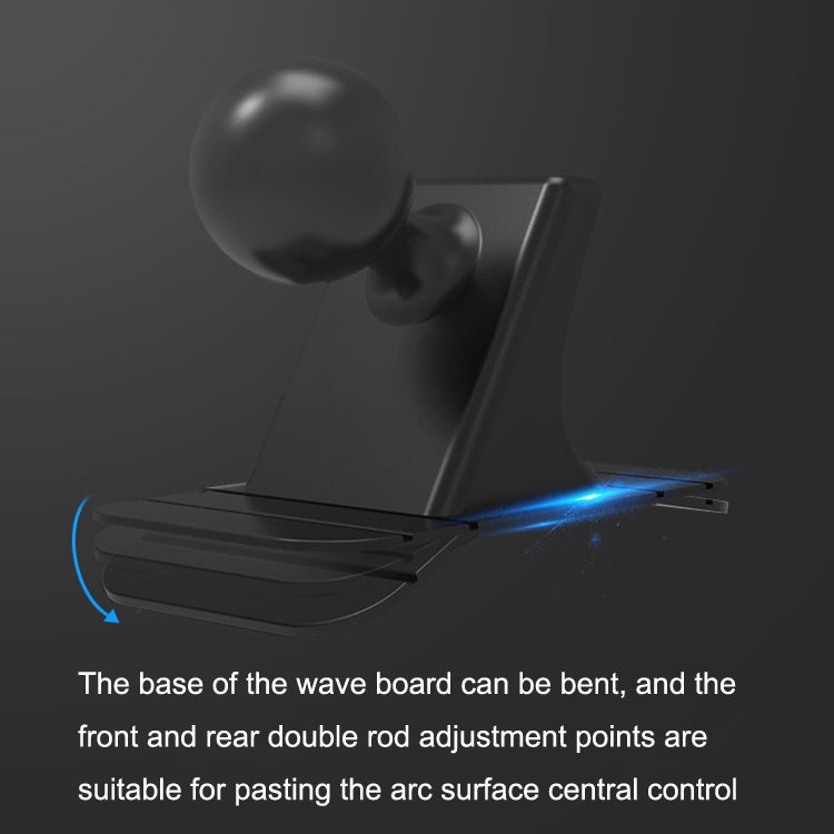 SUMITAP STM-xk565 Car Magnetic Mobile Phone Navigation Bracket Sticky Arc Base(Deep Black) - Universal Car Holders by SUMITAP | Online Shopping UK | buy2fix