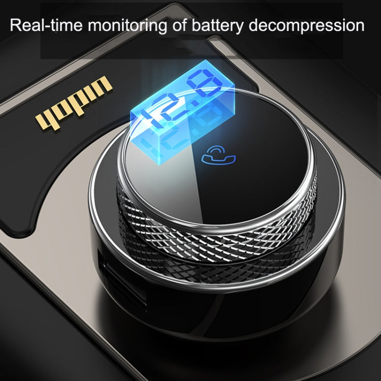 GC-16 Car Bluetooth MP3 Player FM Transmitter QC3.0 Fast Charging Car Charger(Black) - Bluetooth Car Kits by buy2fix | Online Shopping UK | buy2fix