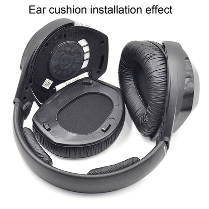 2 PCS Earpad for Sennheiser HDR RS165 RS175 RS185 RS195,Style: Protein Leather Earmuff - Earmuff & Pad by buy2fix | Online Shopping UK | buy2fix