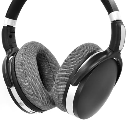 2pcs Sponge Sleeve Ear Cushion For Sennheiser HD4.50BT HD4.40BTNC(PU Leather + Linen Gray) - Earmuff & Pad by buy2fix | Online Shopping UK | buy2fix