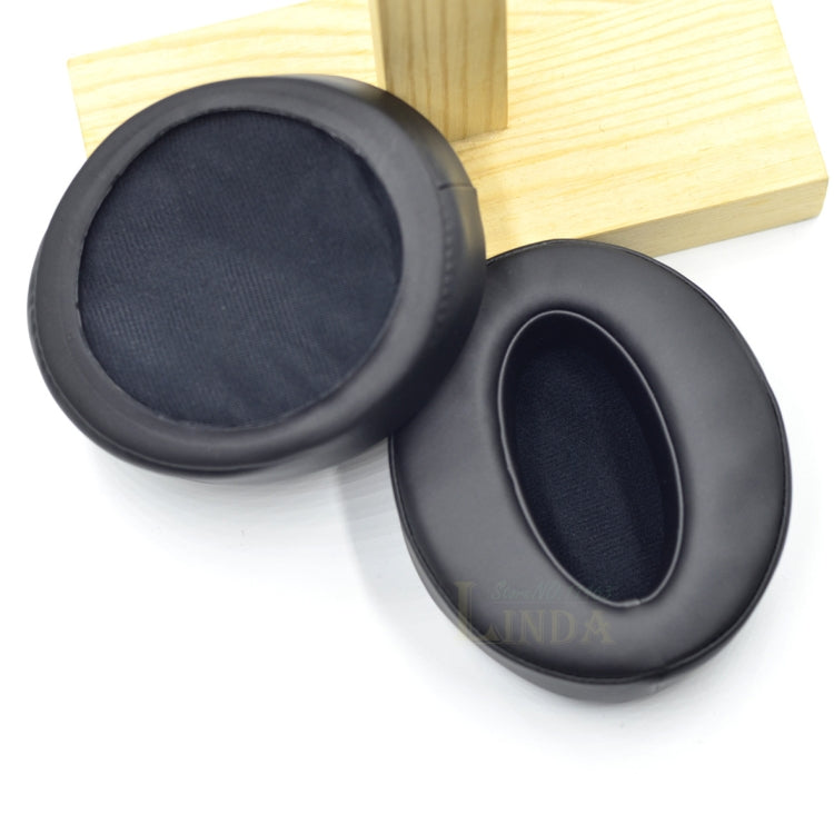 2pcs Sponge Sleeve Ear Cushion For Sennheiser HD4.50BT HD4.40BTNC(PU Leather + Linen Gray) - Earmuff & Pad by buy2fix | Online Shopping UK | buy2fix