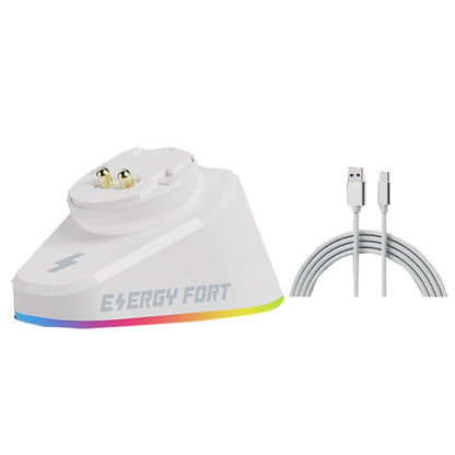 For Logitech G502 / GPW1 / 2 Wireless Mouse Charging Dock Stand White Woven by buy2fix