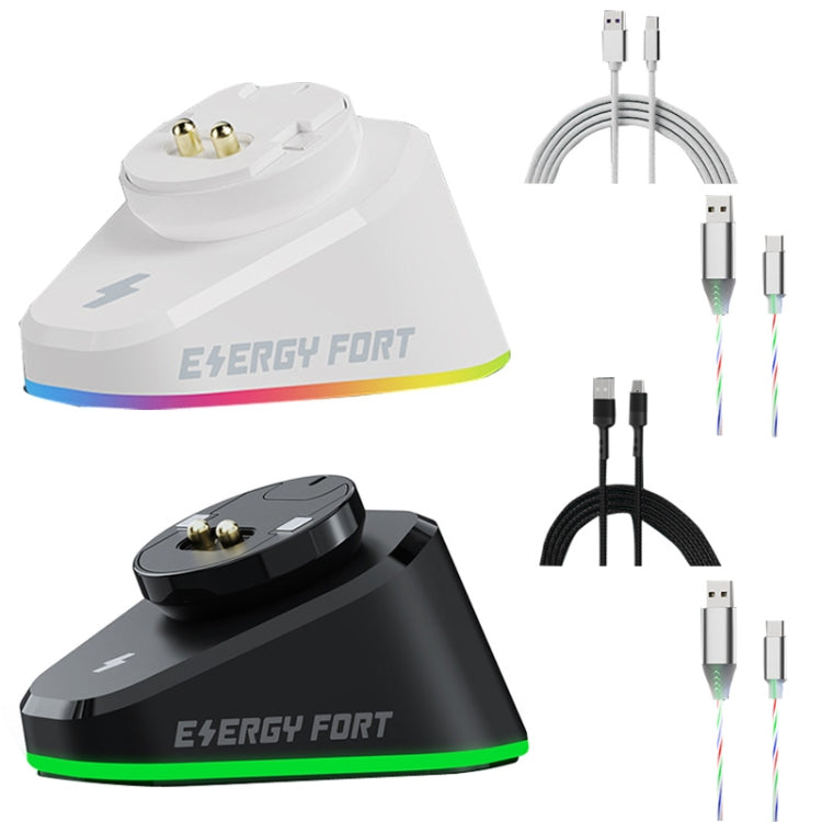 For Logitech G502 / GPW1 / 2 Wireless Mouse Charging Dock Stand White Woven by buy2fix