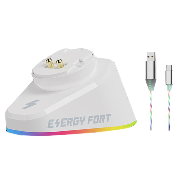 For Logitech G502 / GPW1 / 2 Wireless Mouse Charging Dock Stand White Stream by buy2fix