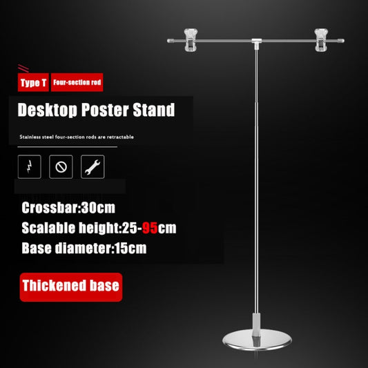 Photography Backdrop Stand Camera Photo Background Props,Style: T-type 4-section  95cm - Support Stands by buy2fix | Online Shopping UK | buy2fix