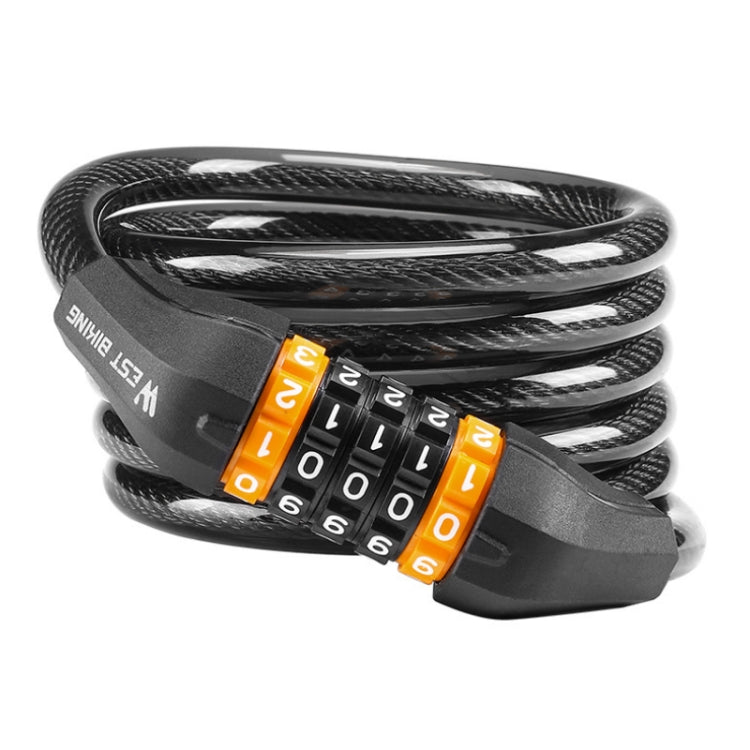 WEST BIKING Bicycle Anti-Theft Cable Combination Lock, Length: 2M by WEST BIKING