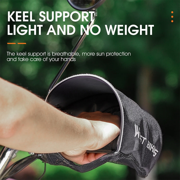 WEST BIKING Electric Vehicle Sunshade Waterproof Windproof Handle Cover(Grey) by WEST BIKING