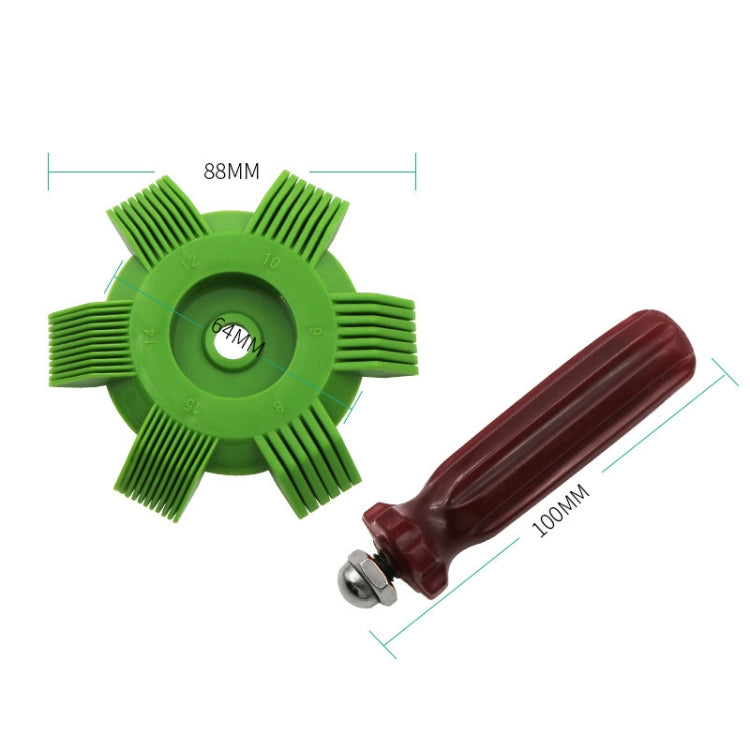 2 PCS Air Conditioner Blade Condenser Cleaning Fin Comb Brush(Green) - Air Conditioner Parts by buy2fix | Online Shopping UK | buy2fix