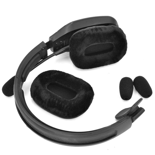 2 PCS  Velvet Earmuffs  For VXI BlueParrott B450-XT B450XT - Earmuff & Pad by buy2fix | Online Shopping UK | buy2fix
